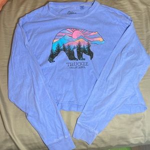 Trucker CA long sleeve crop tee